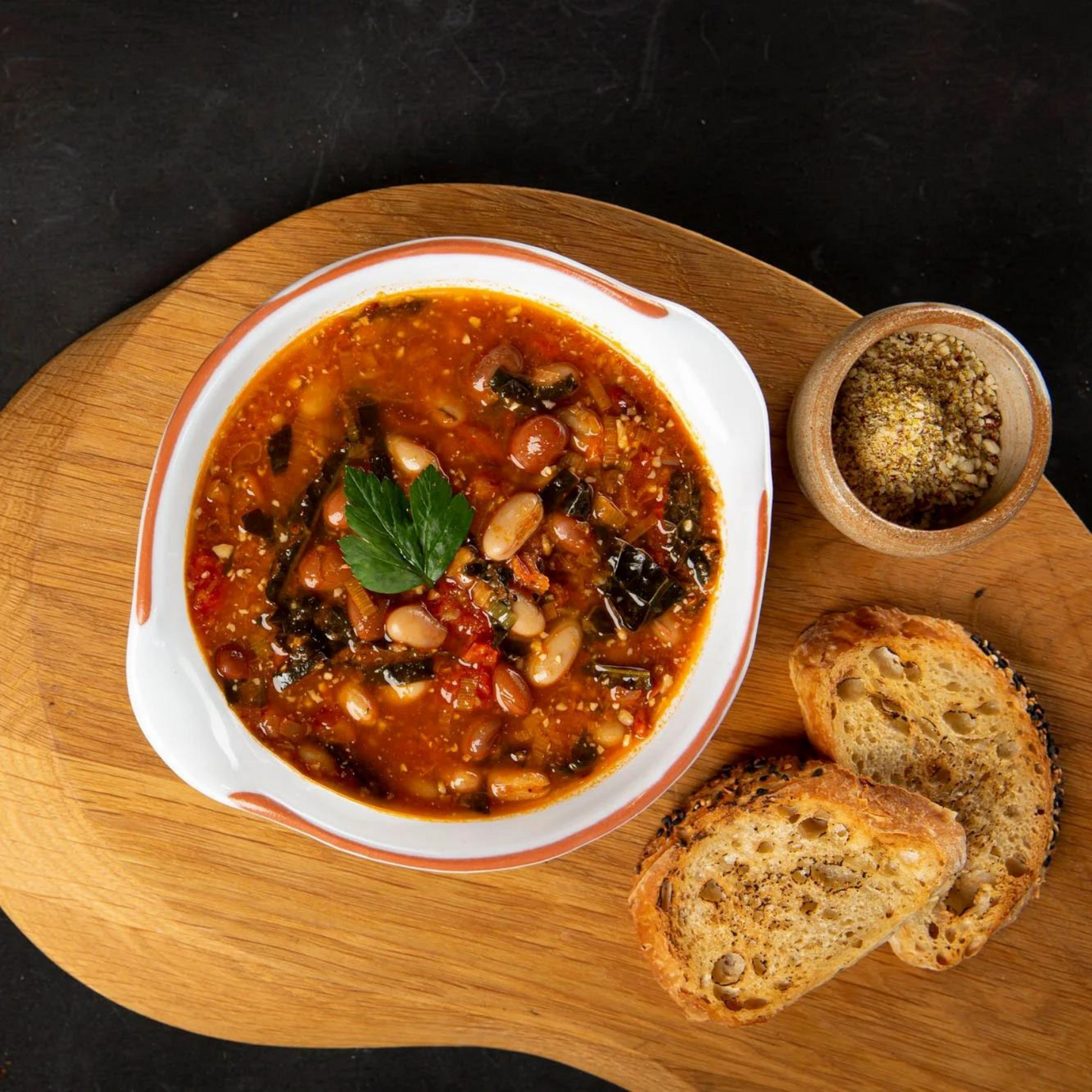 Tuscan Tomato, Kale & Bean Soup