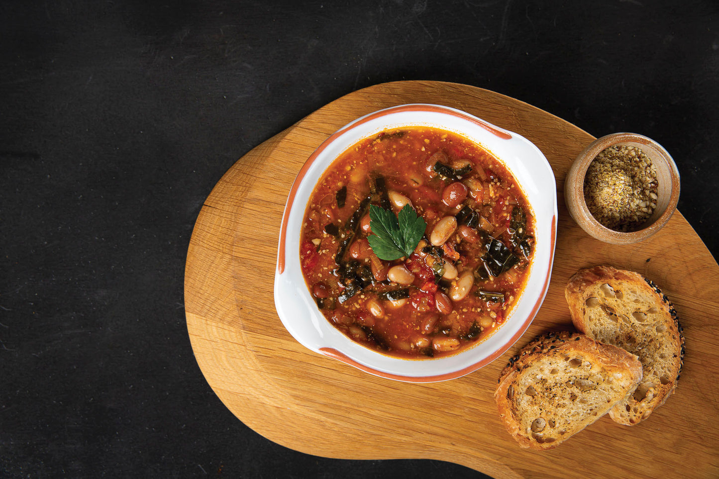 Tuscan Tomato, Kale & Bean Soup